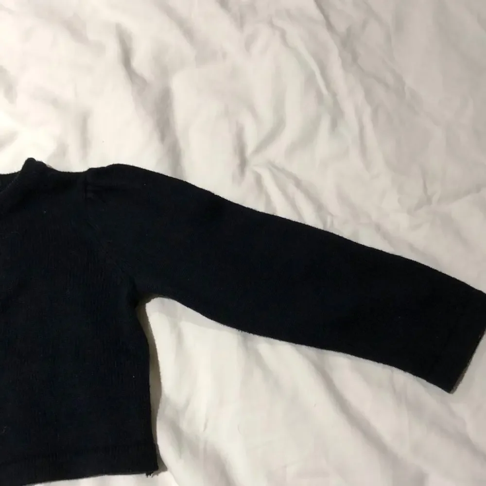 Gymboree 2t bling button black puff sleeve worn 1